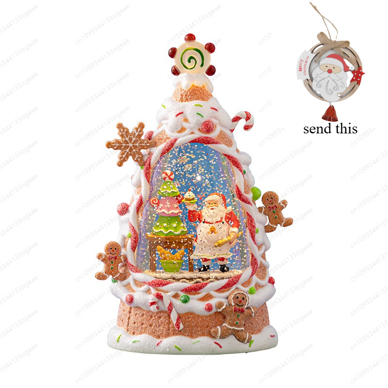 Vintage Collectible Santa - ديكور فانوس عيد الميلاد على الطراز